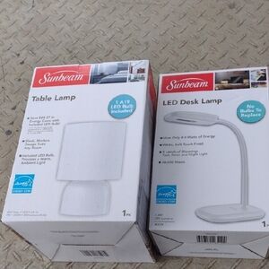 Sunbeam Table and Desk Lamp Set NWT